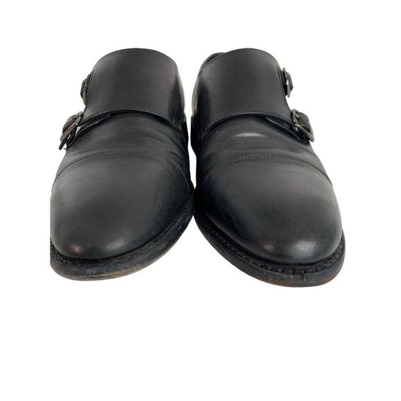 Men’s Anthony Veer Roosevelt Double Monk Strap Shoe Black 8.5 6218 - Picture 6 of 12